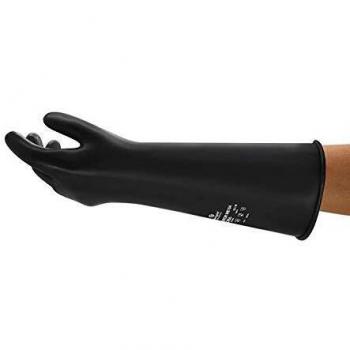 Ansell AlphaTec 87-104 Latex Chemical Gloves, Heavy-Duty, Size 7.5