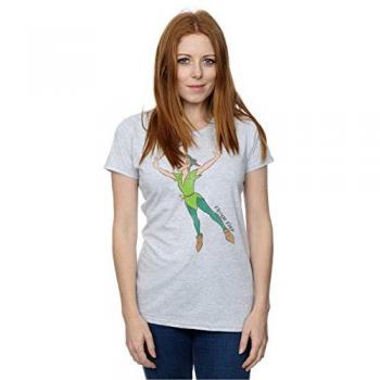 Tee Disney Femme Vintage Peter Pan Gris XXL