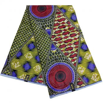 Afrikanischer Wachs Stoff mit unregelmäßigem Schlangendesign