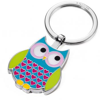 TROIKA Pinkes Herz‑Eulen‑Schlüsselanhänger – ROSY Edition