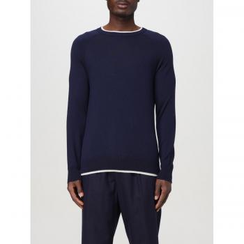 Eleventy Blue Crew-Neck Jumper for Men