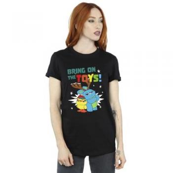 T-shirt Toy Story 4 Femme Prêts Pour Les Jouets! Noir