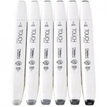 Brush Alcohol Twin Touch Set 6 Rotuladores Shinhan
