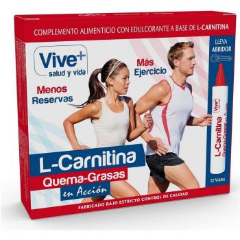 L-Carnitina Líquida Vive+ Quemagrasas Pack de 12 Unidades