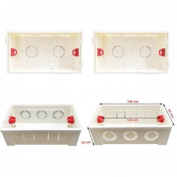 NOVSKI 146 Type Junction Box for Switch and Socket, White