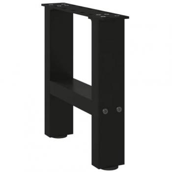 Black Steel Coffee Table Legs 2 pcs 30x30 cm