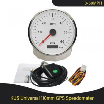 KUS 110mm Waterproof GPS Speed Gauge 0-60MPH