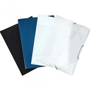 Dossier A4 avec élastique, 3 rabats, blanc (10 pcs)