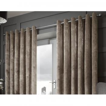 High-End Jacquard Mink Drapery – 66 x 72, Eyelet Lining Feature