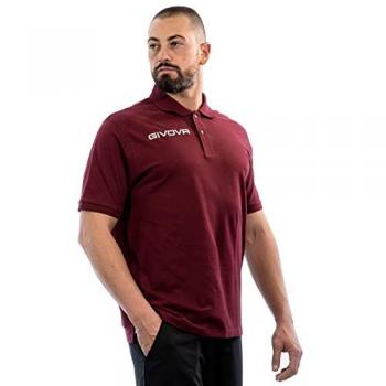 Polo Unisexe Givova Rouge XL Piqué Coton Été