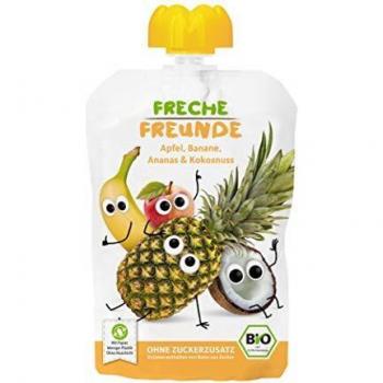FRECHE FREUNDE Quetschies Apfel-Banane-Ananas-Kokos