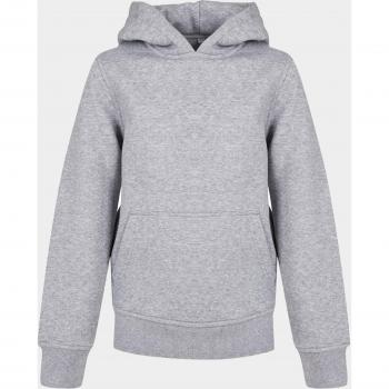 Build Your Brand Organic Kids Hoodie Heather Grey