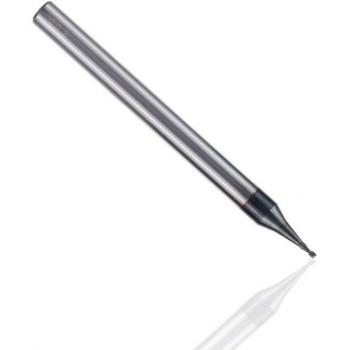 XCAN Micro Flat End Mill 0.2-0.9mm TiAIN 4mm Shank 4 Flute HRC 55