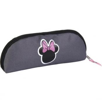 Estuche Portatodo Escolar Minnie Mouse Gris