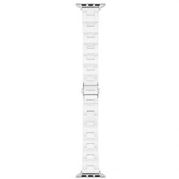 Fossil Silberfarbenes Ersatzarmband für Apple Watch S380005 Unisex 38/40/41 mm