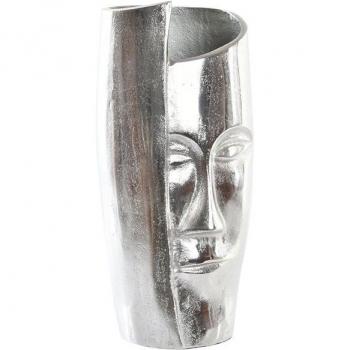 Vaso Moderno Argento Alluminio DKD 15x13x31 cm