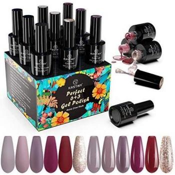Lot de Vernis Gel Kastiny 6 Teintes – Primer Inclus