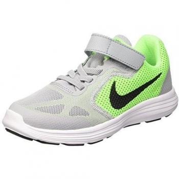 Zapatillas Running Nike Revolution 3 para niño en talla 33 1/2 EU (Voltage Green / Blck-Wlf Gry-Vlt)