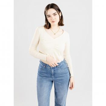 Kazane Rosalina Camicia a Manica Lunga Bianco