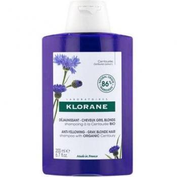 Klorane Shampooant Centaurea Bio, Effet Anti‑Jaune 200 ml
