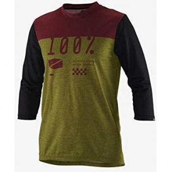 Nome dettagliato del prodotto: 100% Maglia MTB Manica Airmatic Verde Scuro con taglio XXL e colore verde scuro