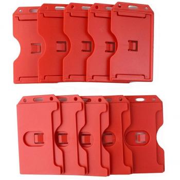 10 Heavy Duty Rigid ID Badge Holders