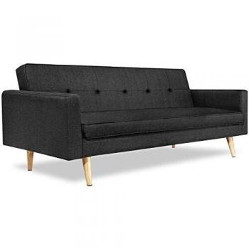 Sofá cama gris escandinavo 3 plazas LARS