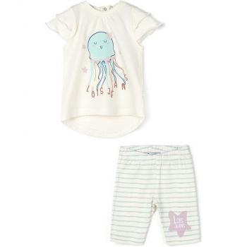 Conjunto bebé de algodón blanco, marca Lois, réferencia 53112-06