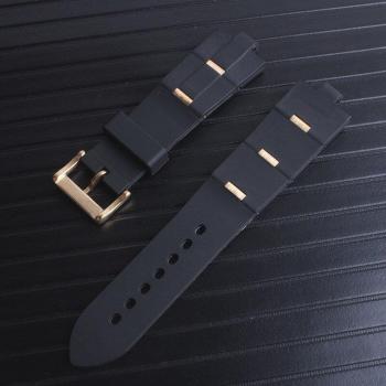 Diagono-Uhrenarmband aus Gummi, Größe 22x8mm oder 24mm x 8mm