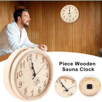 Accesorio de Sauna: Reloj de Madera