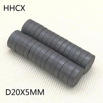 Y30 Disk‑Ferrit‑Magnet 20 × 5 mm – Dauermagnet für Lautsprecher – 100 Stück