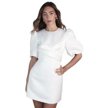 Coast Wrap Front Mini Dress, Ivory, 18
