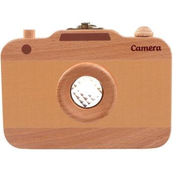 Caja de almacenamiento de dientes de madera para niños