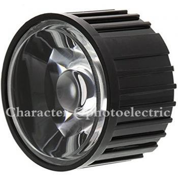 100pcs LED Lens with Black Holder for 1W to 5W LED Lamps