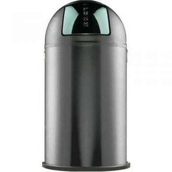 Wesco Pushboy Papelera de 390x755 mm, 50 L, Gris