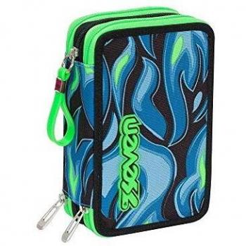 Astuccio Seven 3 Zip Avium con matite e pennarelli