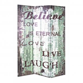 Farbenfrohes Haku-Partitionen-Paravent 120x3x180 cm (Modell 30960)