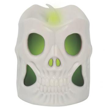 Vela Calavera Luz LED 6 cm
