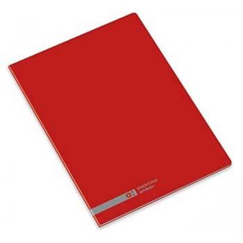 Caderno Agrafado A5 Pautado Ambar School Vermelho 1 unidade