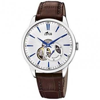 Reloj Hombres Lotus Clásico Automático con Banda de Cuero 18536/2