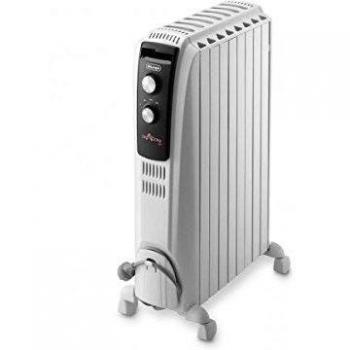 De Longhi Dragon – Radiateur bain d'huile 2000 W Blanc/acier inoxydable