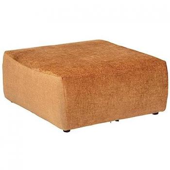 Pouf Mavuno Velours pour Canapé Modulable Marron Caramel