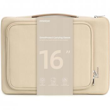 Beige Waterdichte Laptoptas 16” – OmniProtect
