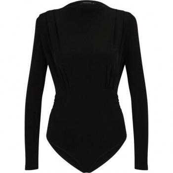 Trendyol Collection Gepolsterter Draped-Body für Damen in Schwarz