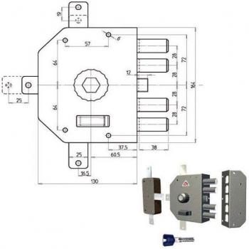 Lock 3350P CR: Bomba Derecho SicQuintuple con Seguridad Avanzada