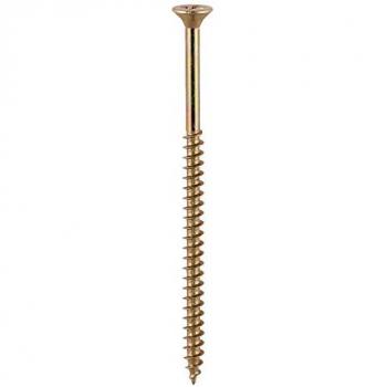 Gold Pozi Countersinking Wood Screws 6mm x 90mm Pack of 100