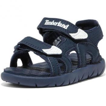 Timberland Perkins Row 2 Backstrap – Sportliche Sandale, Größe 30, blaue Synthetik, mit Klettverschluss