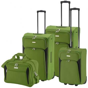 Travelite Mallette à Roulettes 105 L Vert/Gris