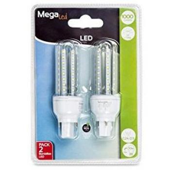 Tubular LED 1000lm MEGALED 10W G24 D3 4000K