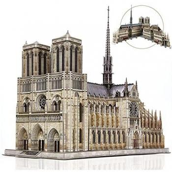 CubicFun 293‑Piece Notre Dame de Paris Architecture Puzzle
